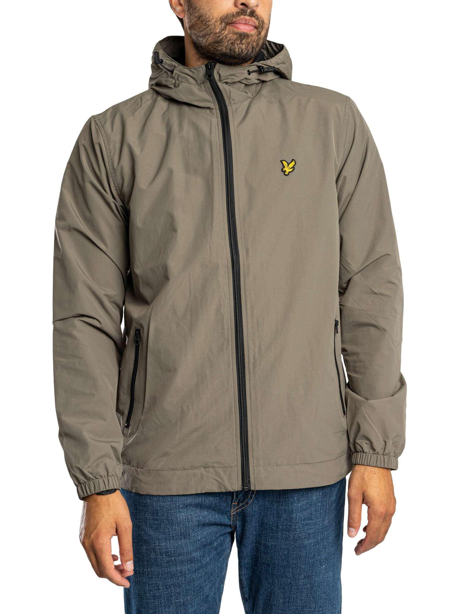 Lyle & Scott Kapuzenjacke Mit Kontrastfarbenem Reißverschluss, Grau