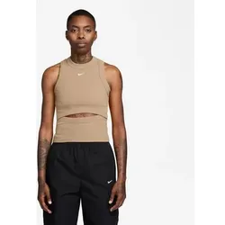 NIKE Damen Shirt W NSW CHILL KNIT RIB TANK (Consumer, Größe XS in Schwarz Schwarz