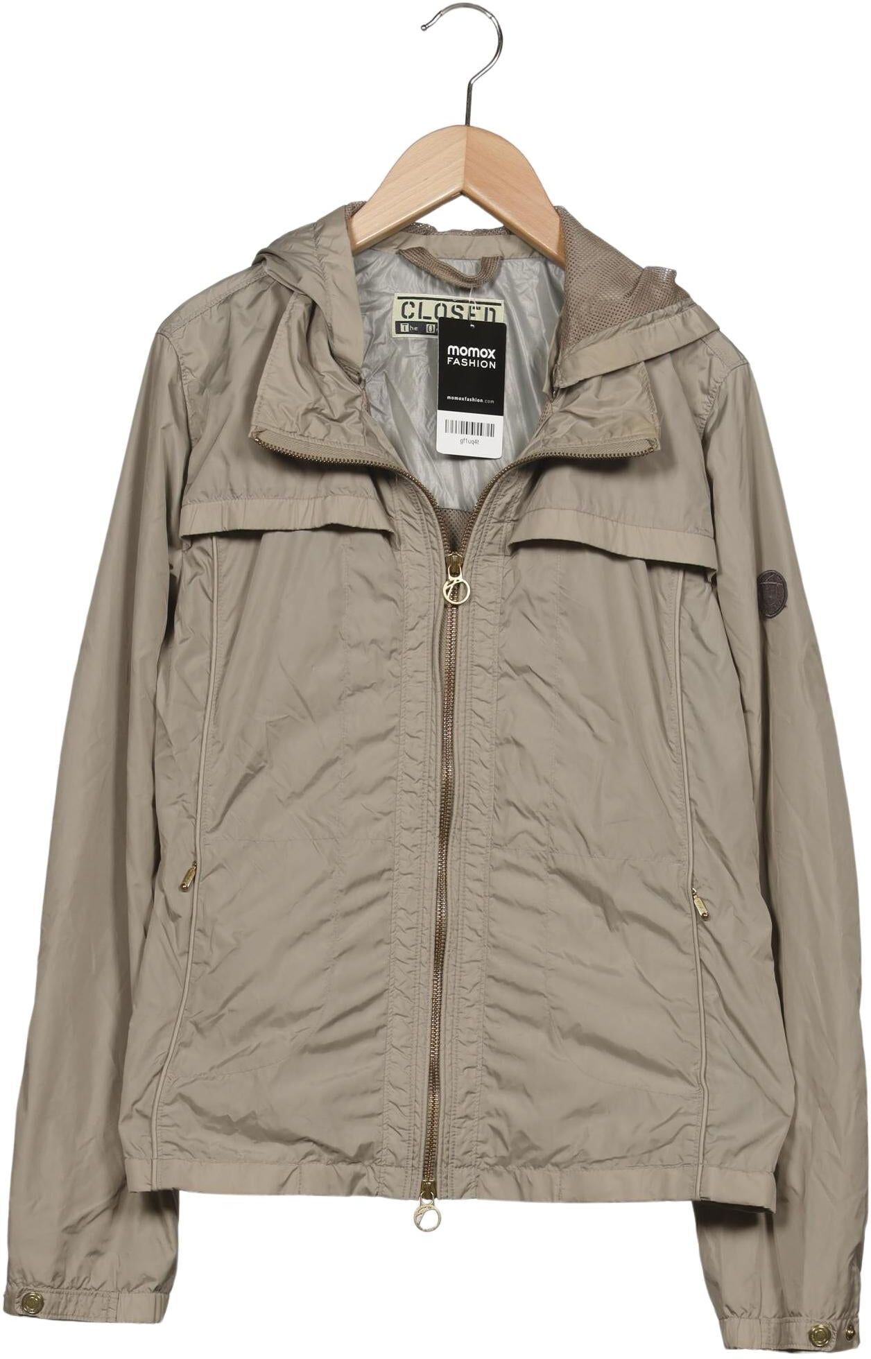 Closed Damen Jacke, Beige, Gr. M, Synthetik - Second Hand