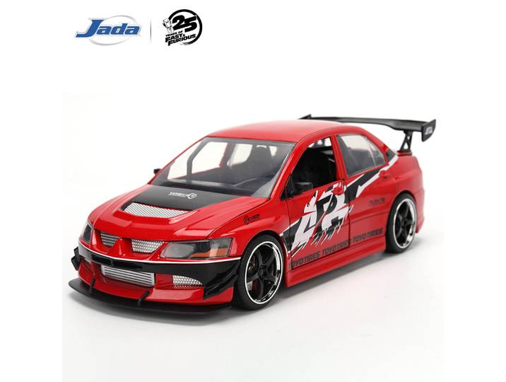 Jada Die-cast 1:24 25e anniversaire Fast & Furious Mitsubishi Lancer Evolution IX avec pièces ouvrables JD36208