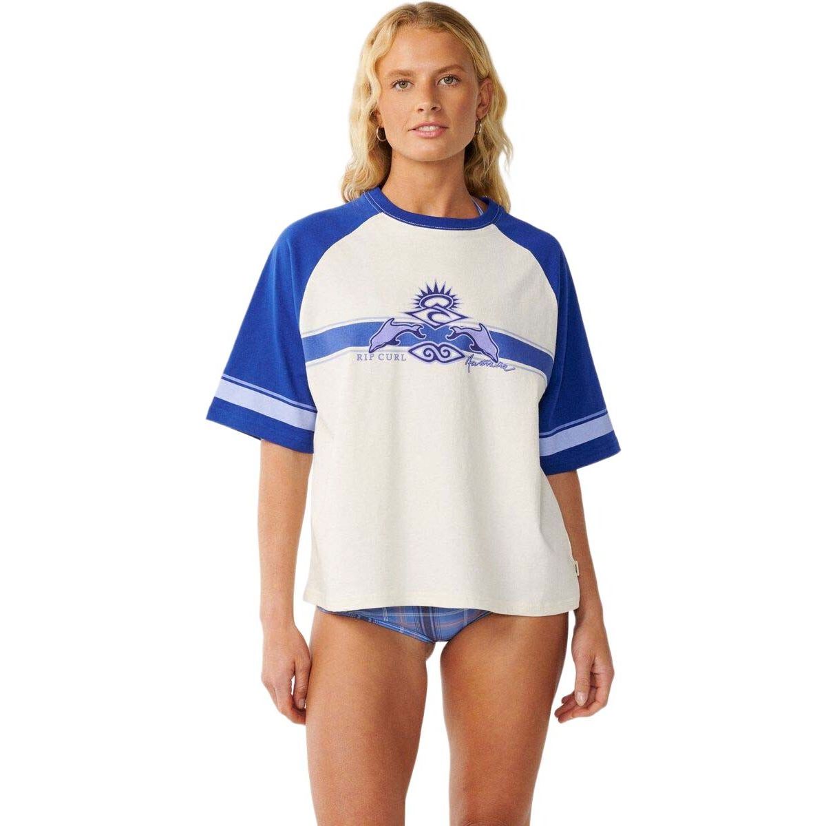 RipCurl Dolphin Archive Oversized Tee bone (3021) 2XS 0QIWTE-3021-2XS