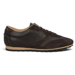 Philippe Model für Herren. PNLU Sneaker aus Leder Planche Low braun (43), Wohnung, Schnürsenkel, Lässig