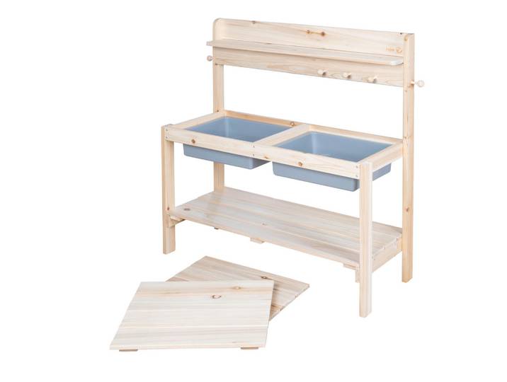 Roba Matschküche, Natur, Holz, Kunststoff, massiv, 89.5x88.5x35 cm, Spielzeug, Kinderspielzeug, Kinderküchen