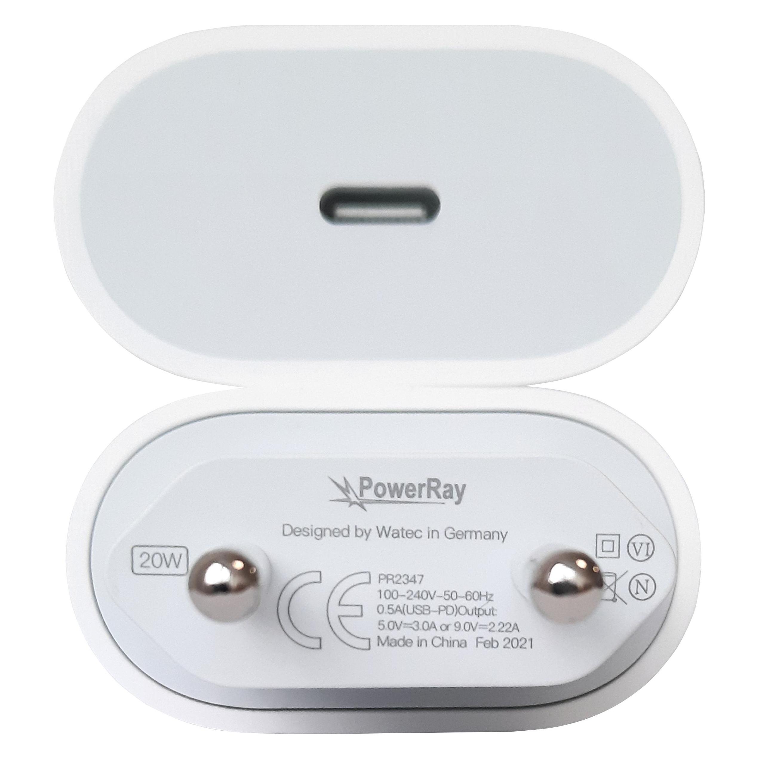 PowerRay Charger PRMHJE3, PR2347 (20 W, 1 Port) (PRMHJE3)