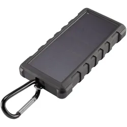 Voltcraft SL240 Solar (24000 mAh, 88.80 Wh), Powerbank, Schwarz