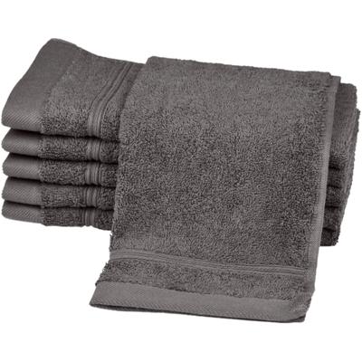 Gaestehandtuecher ROSS "Rubin", grau (schiefer), B:30cm L:50cm, Frottier, Baumwolle, Handtücher, 100% Baumwolle