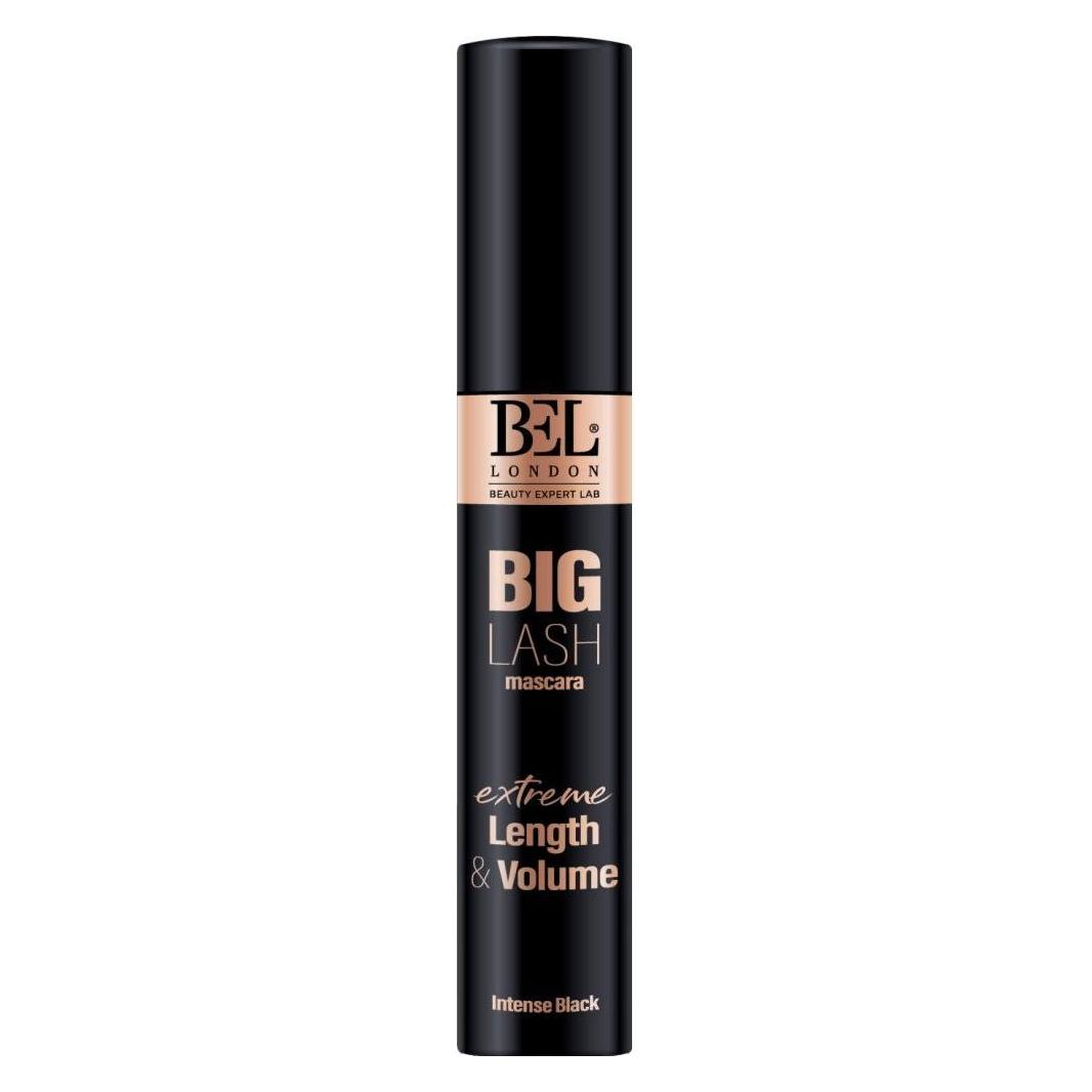 BEL London Big Lash Mascara Black Volumizing and Lengthening with Jojoba Derivatives and Silicone Brush (Intense Black, Intensives Schwarz) (34402981)