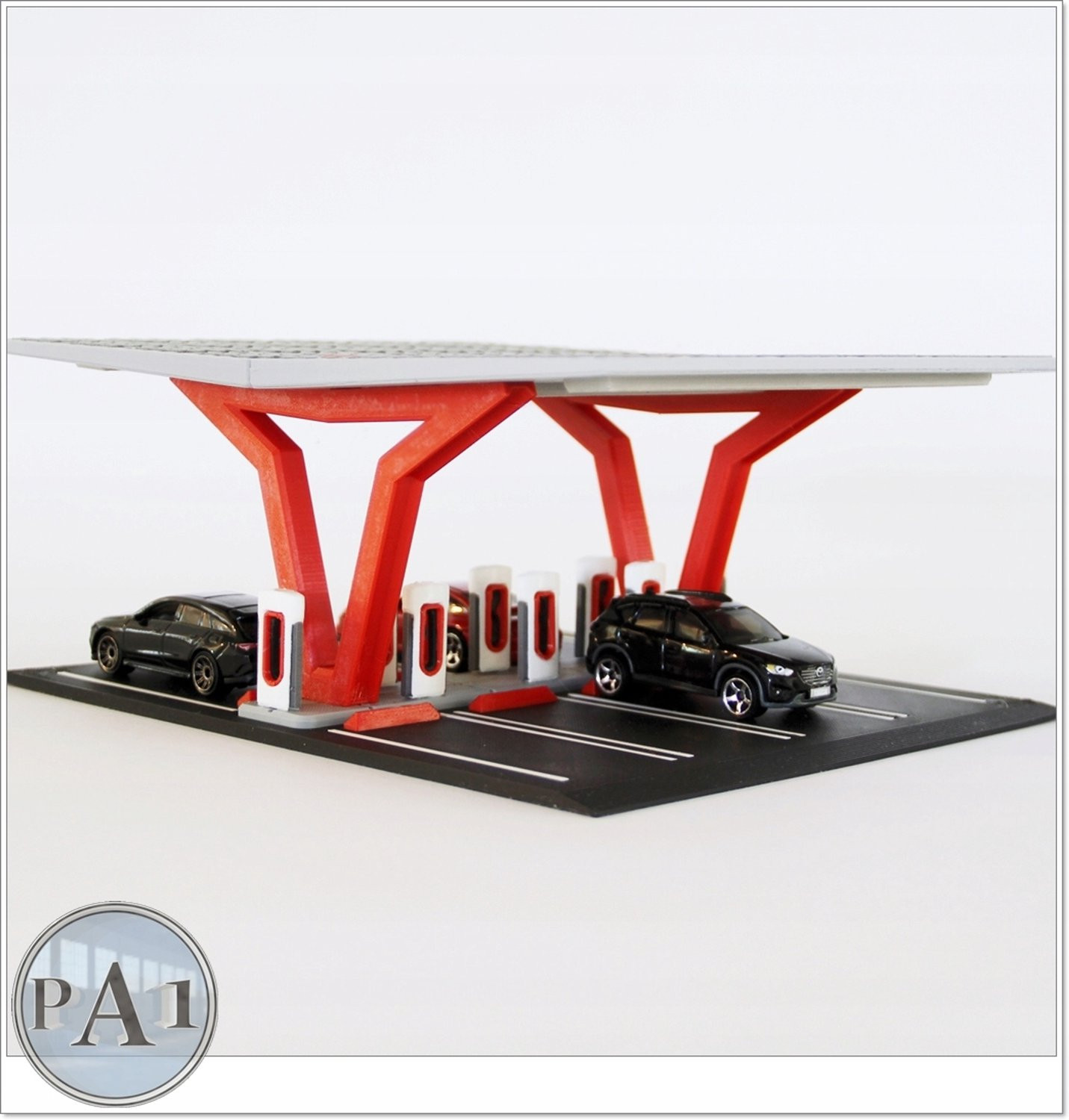 Diorama EV Laadstation Model Kit 1:64 Zelfbouw