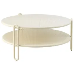 Brafab Loungetisch Blixt Aluminium Pearl White 85 x cm