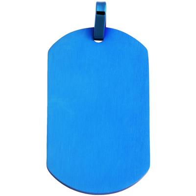 Kettenanhänger ADELIA´S "modischer Schmuck Anhänger aus Edelstahl", blau, Schmuckanhänger, Damen, Edelstahl, Kettenanhänger