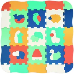 LUDI, Spielteppich + Spielmatte, Tapis Bords Et Coins (120 x 120 cm)