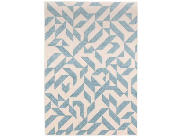 Tapis de salon en polypropylène bleu 120x170 cm