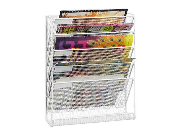 Zeitschriftenhalter Wand Weiss