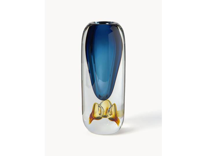 Vase en verre soufflé bouche Tyron, haut. 33 cm
