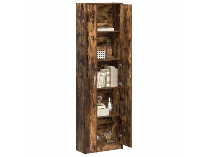 vidaXL Kleiderschrank Geräucherte Eiche 55 x 25 x 189 cm Holzwerkstoff Dieser Kleiderschrank hat einen modernen Look in geräucherter Eiche und passt zu vielen Einrichtungsstilen Super aufgeräumt