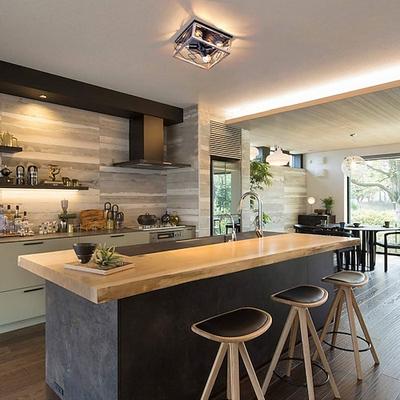 13 cm geometrische Formen Deckenleuchte LED Holz Metall geometrisch schwarz traditionell / klassisch 220-240v