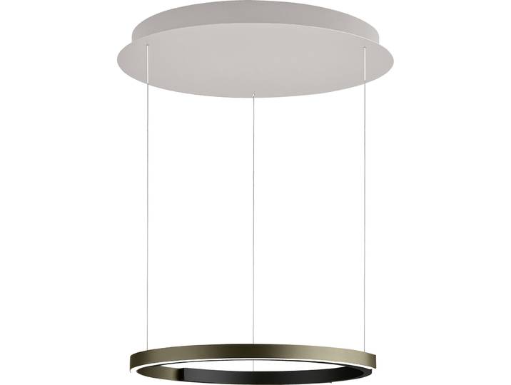 Bankamp Designer-Pendellampe Rings Bronze/Anthrazit Eloxiert Aluminium/Stahl 4600 lm Dimmbar - LED - Lichtfarbe: Extra warmweiss - Helles Neutralweiss