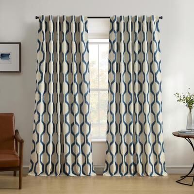 Threadmade Renzo Rod Pocket Back Tab Window Curtain