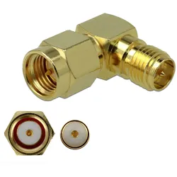 DELOCK Adapter SMA Stecker zu RP-SMA Buchse 90° 3 GHz