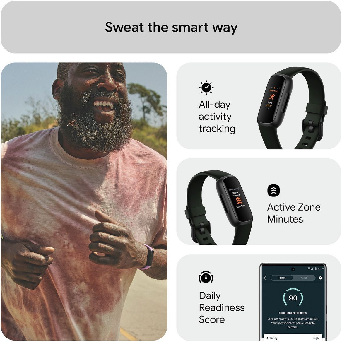 Fitbit Inspire 3 Fitness Tracker - Midnight Zen