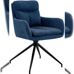 CLP Esszimmerstuhl Somers Stoff blau