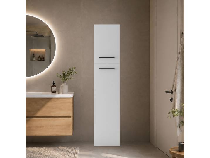 Mehrzweckschrank KOCHSTATION KS-Linda , weiss (weiß), B:40cm H:187,5cm T:66,6cm, Schränke, Mehrzweckschrank, Breite 40 cm, Höhe 187,5 cm, mit 25mm starken Wänden