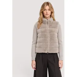 DUNO für Damen. NILA Beigefarbene Nila-Jacke (42), Lässig, Polyester