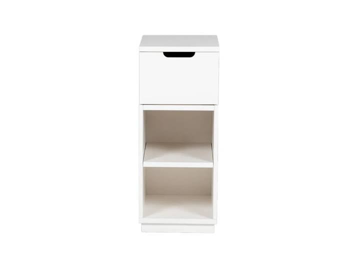 Mavis Aoko Nachttisch 72 cm 1 Schublade Weißlack