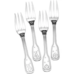 6x Ritzenhoff & Breker R&B Kuchengabelset 4er GKHolly, Besteck, Silber