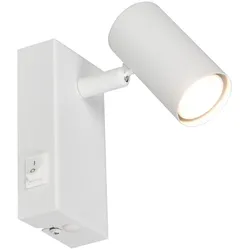 Wandspot TARYN weiß (BHT 14x14x6 cm) - BHT 14x14x6 cm