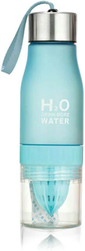 KitchenCuration H2O Fruit Infusion Water Bottle Perfect Gift For Fitness & Yoga Lovers Blue
