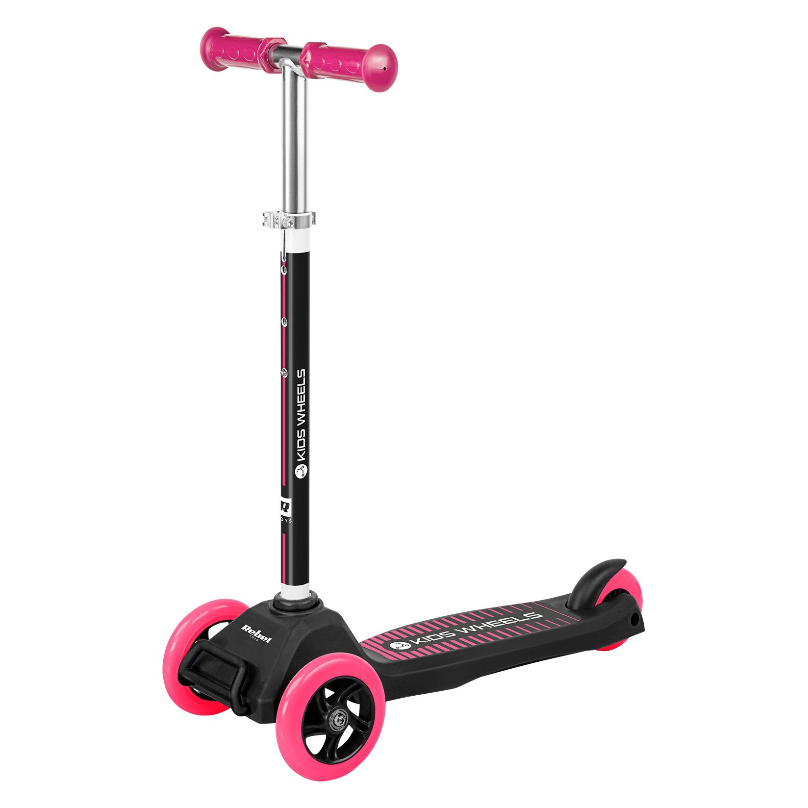 Rebel Three-wheel scooter KIDS WHEELS Pink (ZAB0121P)