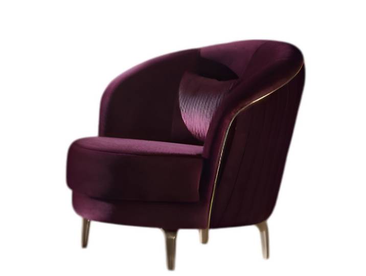 Xlmoebel Loungesessel Moderner Designer-Sessel mit edlem Stoffbezug (Sessel), Hergestellt in Europa