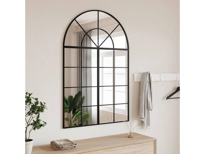 （ON SALE)Miroir salon-salle de bain - Miroir mural - noir - 80x120cm - arche - fer_gpl29l