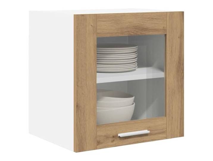 KTHLBRH Riga Hängeschrank 2 Stück Eiche Handwerk 40 x 31 x 40 cm Mehrschichtiges Holz, Scharniertür, großer Raum, Küchenutensilien, einfache Wartung