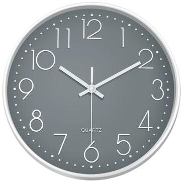 Uplifted Finds Minimalist 3D Cubic Wall Clock   Silent Non Ticking Quartz Digital Display   Modern Geometric Clock For Office & Home gray 12 In