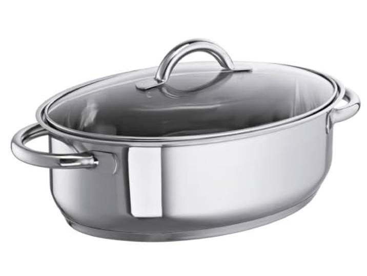 Schulte-Ufer 6768-30 Sicht-Bräter, 30 cm, 5,00 l Induktion, Silber
