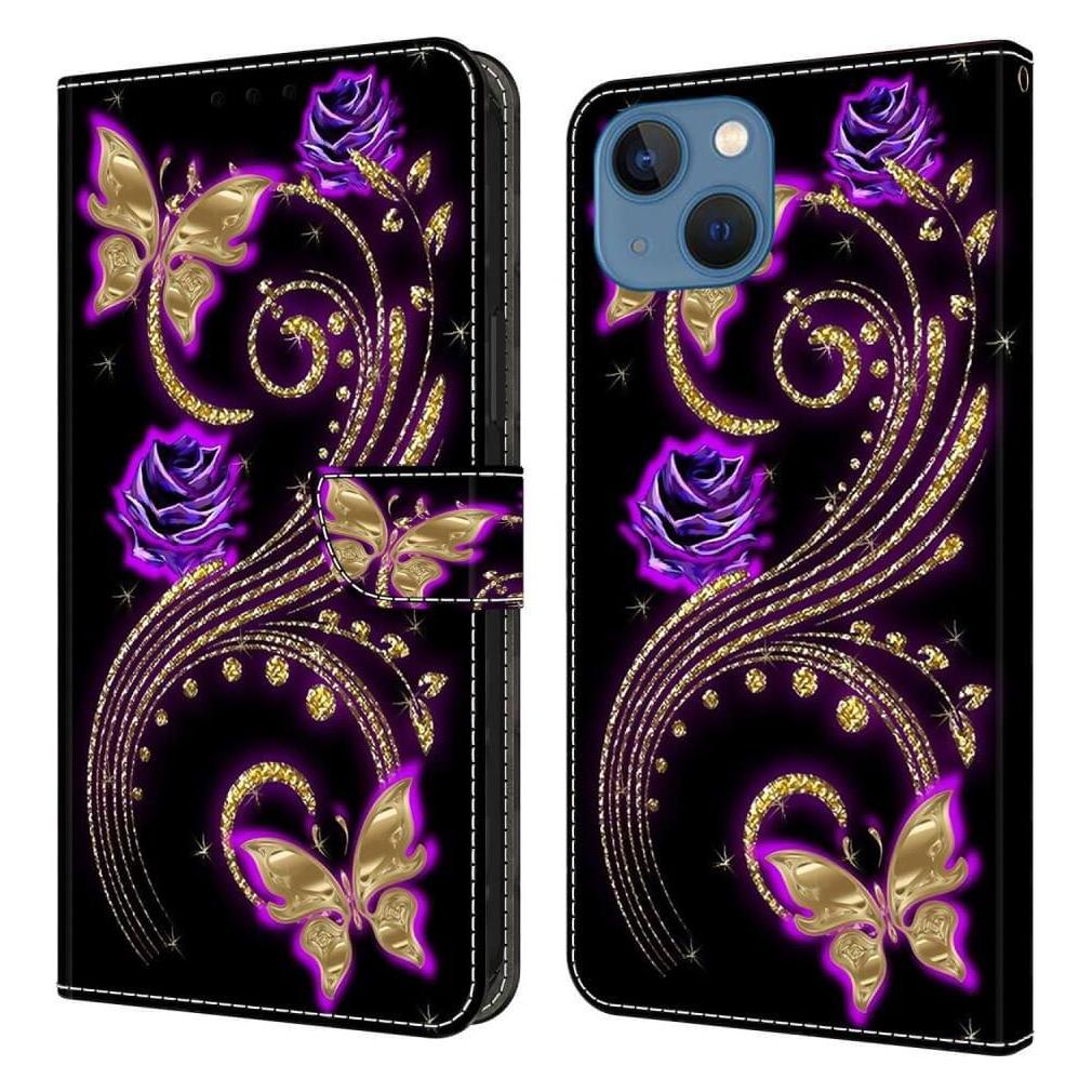 Cover-Discount iPhone 15 Plus - 3D-Effekt Hülle Etui Schmetterlinge (Apple iPhone 15 Plus) (660155102I)