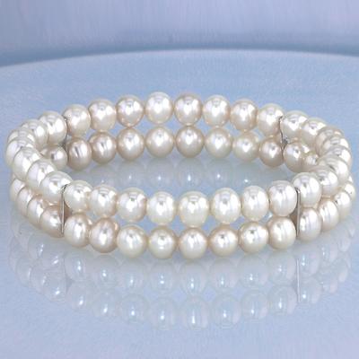 Perlenarmband GOLDMAID, silber (silberfarben), Armbänder, Damen, Silber 925 (Sterlingsilber), Perlenarmband
