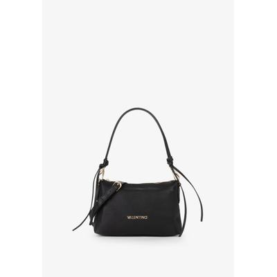 Schultertasche VALENTINO BAGS "FIAMMA RE", Damen, Gr. B/H/T: 26cm x 16cm x 7cm, schwarz, Lederimitat, Taschen Schultertasche, Damen Handtasche, Umhängetasche mit abenhmbarem Tragegriff