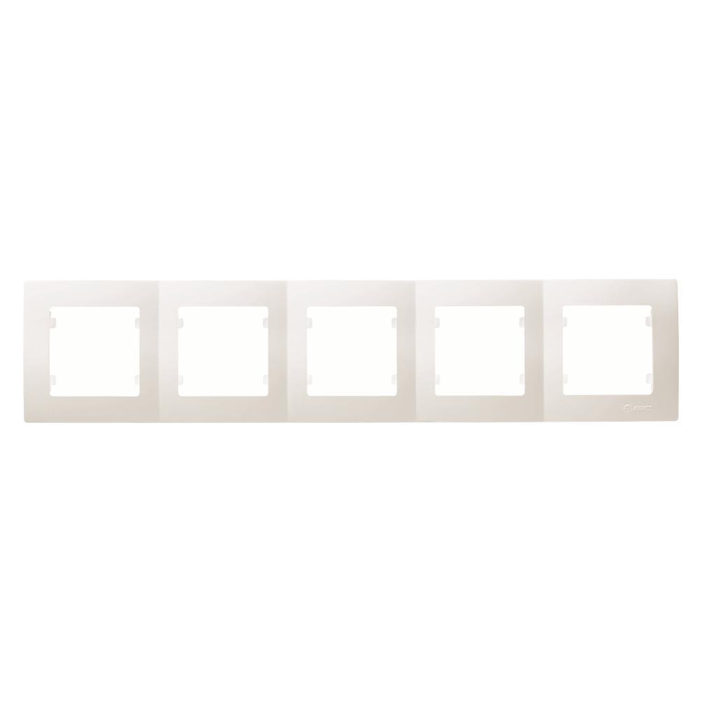 Makel Lilium Natural Kare 5-fach Rahmen horizontal weiss (47721545)