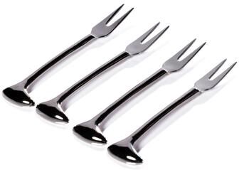 Zodax Sable 4-Piece Set Cheese & Cocktail Forks