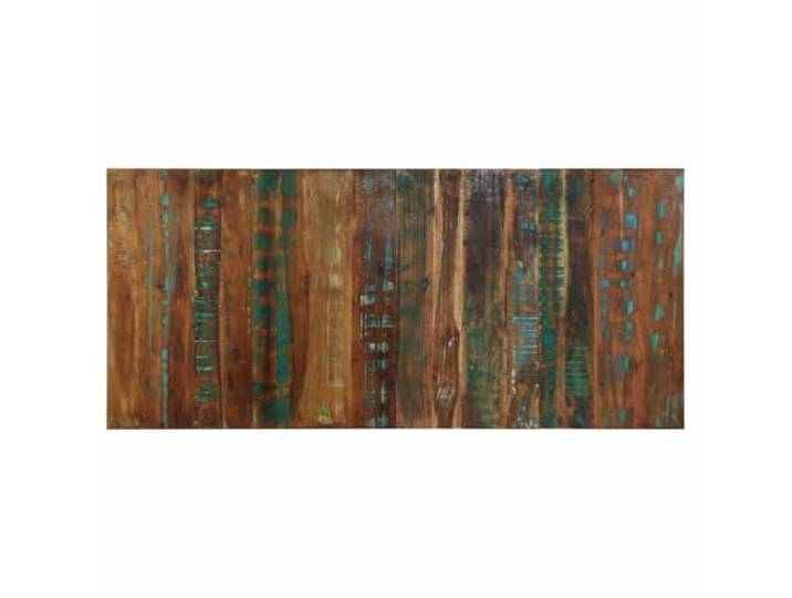 Stilvolles BettKopfteil 180 cm aus massivem Holz aus recyceltem Kopfteilpaneel im industriellen Stil, mehrfarbig, bietet hervorragende Rückenstützung, Wandmontage spart