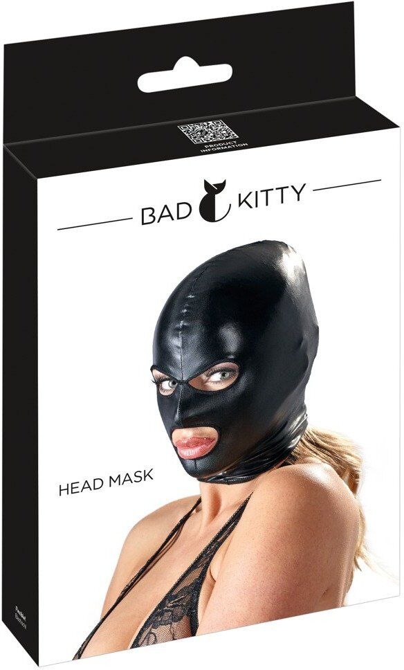 Bad kitty Masque ajusté en tissu brillant effet wet look