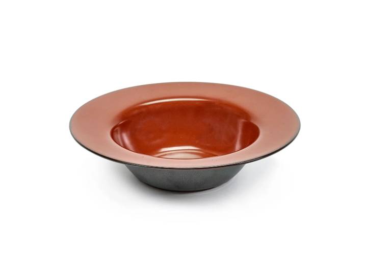 Serax Assiette creuse Terres de Rêves 21,3 cm Rust-smokey blue