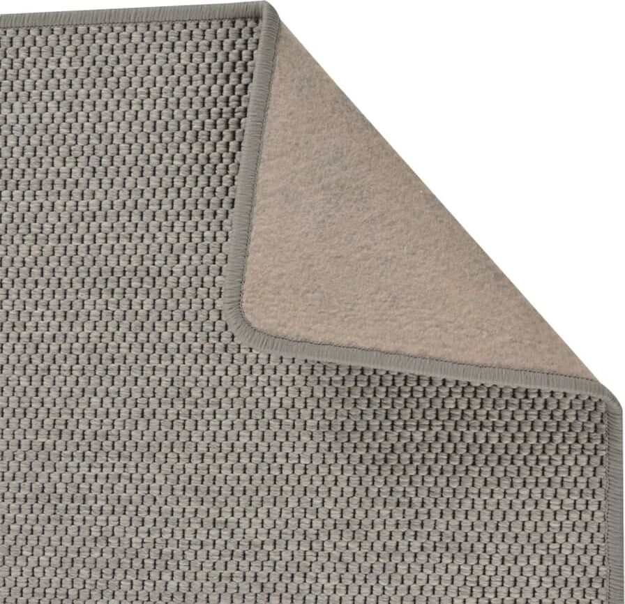 vidaXL Tapis de couloir aspect sisal argenté 80x300 cm