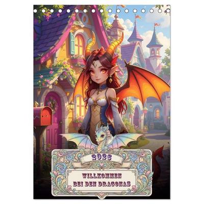 Willkommen bei den Dragonas (Tischkalender 2026 DIN A5 hoch), CALVENDO Monatskalender