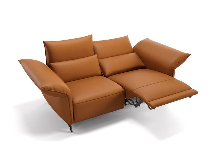 Leder 2-Sitzer CUNEO Ledersofa Couch