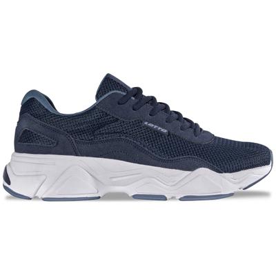 Sneaker LOTTO, Herren, Gr. 42, blau (navy, midblau), Kunstfaser, Synthetik, mehrfarbig, Schuhe Sneaker, - mit voluminöser Mittelsohle für Dämpfung & Leichtigkeit