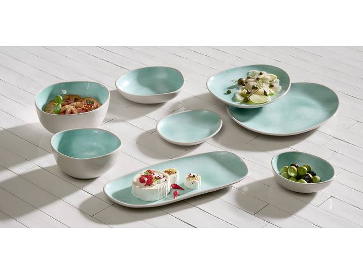 Assiette Cala 15 x 19cm Vert